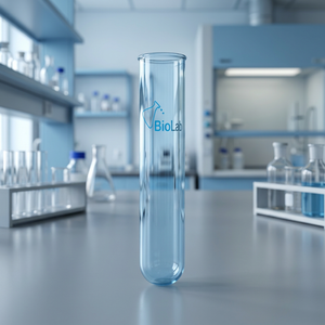 Tube à centrifuger en verre borosilicate 3.3, tube de laboratoire transparent, tube à échantillons jetable - Product Image 1