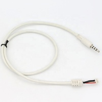 Câble d'assemblage électronique personnalisé blanc avec connecteur Jack TRRS 3,5 mm vers JST 2,0 mm pas de 2,54 mm, 4 conducteurs