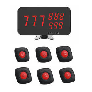 400D 4 또는 8 그룹 게스트 번호 표시 모니터 무선 통화 시스템 - Product Image 6