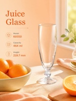 Gobelet en verre de 464 ml pour jus, gobelet à eau multifonctionnel pour restaurants, gobelet à milkshake, gobelet à boissons pour hôtels, cafés, bars et entreprises de restauration