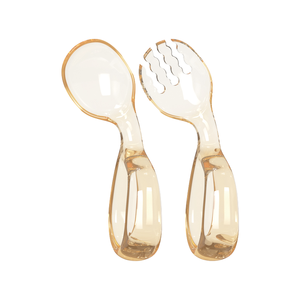 Fourchette et cuillère d'apprentissage PPSU pour bébé, fourchette et cuillère à manche court pour aliments complémentaires - Product Image 1