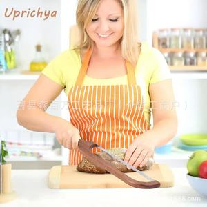 Uprichya Wooden <b>Bread</b> Cutter Bow Shape <b>Knife</b> For Household <b>Bread</b> Slicing - Product Image 1