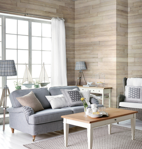 Paneles de pared para decoración del hogar, revestimiento interior de madera de pino antiguo natural, estilo rústico - Product Image 6