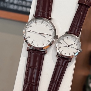 Colección de Relojes de Cuarzo con Esfera Redonda para Hombre con Correa de Cuero en Negro, Blanco y Marrón para Uso Formal e Informal Longinesing - Product Image 2