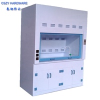 Armoire d'échappement de hotte de fumée chimique de laboratoire PP fournie par OEM d'usine