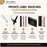 Máscara de Pestañas al por Mayor con Logotipo Personalizado, Natural, Larga, Rizada, Suave, Duradera, de Fibra de Seda 4D, Resistente al Agua, Marca Privada