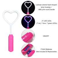 Baguettes Magiques LED Cœur 10,5 pouces avec Logo Personnalisable – Lots Promotionnels pour Événements d'Entreprise et Accessoires de Concerts