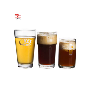 Verres à bière Sunyo faits à la main en verre cristallin sans plomb, style campagnard, avec logo <span class=keywords><strong>personnalisé</strong></span> - Product Image 5