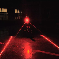Alarme de sécurité à distance pour vélo, nouveauté, Laser 64 LED, feu arrière, mise à niveau Intelligent, clignotant, feu de freinage, livraison gratuite