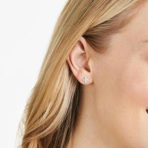 Classic Custom 925 <b>Sterling</b> <b>Silver</b> Moissanite Diamond <b>Stud</b> Earrings Fine Jewelry for Women Luxury Wedding Anniversary Birthday - Product Image 5