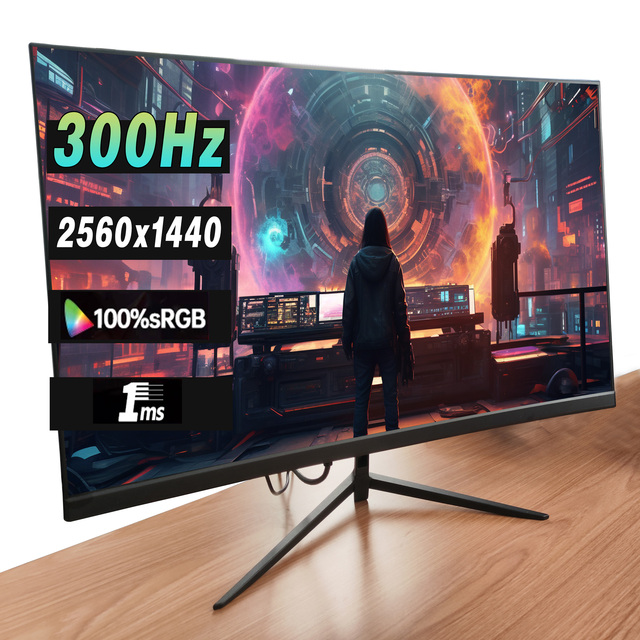 Fast Shipping   Resolution Gaming Monitors  1k 2k 4k IPS Monitor  with Remote Button 300/240/180/165/100hz 24/27/32 Inch 2K/4K