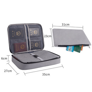 Large Travel Storage Passport Card Holder <b>File</b> Bill Document <b>Organizer</b> for Documents - Product Image 2
