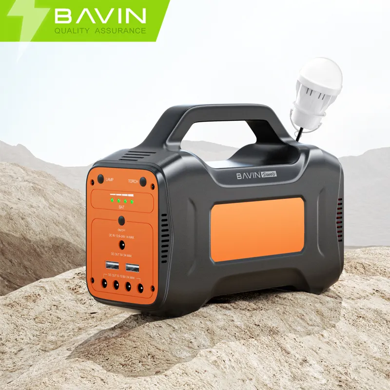 BAVIN BS03 미니 전원 공급 장치 4000mah 야외 야간 여행 LED 조명 DC 2 USB 포트와 휴대용 전원 은행 역