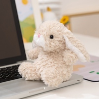 Souris de lapin doux en peluche de style animal mignon fait à la main pour les enfants et les amoureux avec remplissage PP
