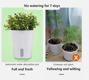Self Watering Pots for Indoor Plants, <b>Planter</b> Pot African Violet, Spider Plant, - Product Image 5