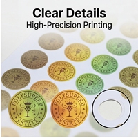Autocollants holographiques découpés sur mesure, durables, en vinyle laser irisé, pour la décoration d'ordinateurs portables et de coques de téléphone