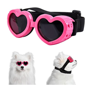 Gafas <span class=keywords><strong>de</strong></span> Sol para Perros Pequeños, Protección UV, Gafas para Mascotas, Gafas <span class=keywords><strong>de</strong></span> Sol en Forma <span class=keywords><strong>de</strong></span> Corazón para Perros con Correas Ajustables para la Cabeza y la Barbilla - Product Image 6