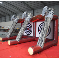Jeu de lancer de haches double et cible de fléchettes gonflable pour usage commercial et compétitif en extérieur, pour enfants et adultes, à prix abordable
