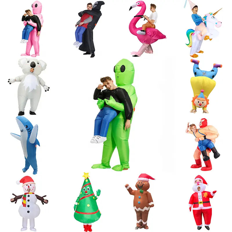 Cosplay Adulto Crianças Alienígena Dinossauro Inflável Traje Meninos Menina Festa Traje Engraçado Anime Fancy Dress Halloween Traje 1pc