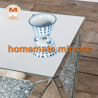 Table basse latérale géométrique en miroir populaire la plus vendue pour le salon