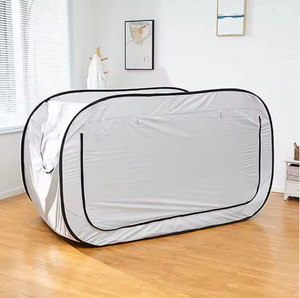 Tente <span class=keywords><strong>de</strong></span> camping pliable d'extérieur entièrement fermée avec moustiquaire intégrée et <span class=keywords><strong>rideau</strong></span> <span class=keywords><strong>de</strong></span> lit isolant, double usage pour l'ombrage - Product Image 5