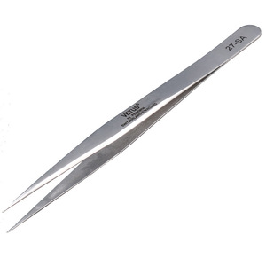 Vetus Stainless Steel Tweezers 27-SA Pointed Tips Anti Magnetic <b>Precision</b> <b>Tool</b> - Product Image 1