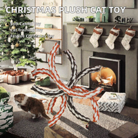 Jouet d'entraînement pour chat en peluche de Noël en gros avec laser de <1 MW pour chats