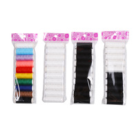 Fil à coudre et à broder en polyester haute ténacité, écologique, petit rouleau domestique, pour bricolage fait main, ensemble multifonctionnel