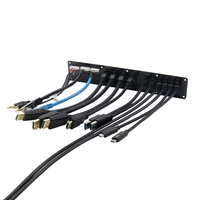 Panel Depan Casing PC yang Dapat Disesuaikan dan Tahan Lama, Adaptor Kabel USB4 HD Power 3 Port DP, USB 3.0 Audio, Bersertifikasi CE, Garansi 12 Bulan