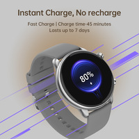 Montre connectée T30 1,43 pouces pour femmes, écran AMOLED élégant, surveillance continue du rythme cardiaque, surveillance de l'oxygène sanguin (SpO2), alerte de fréquence cardiaque élevée, IP67