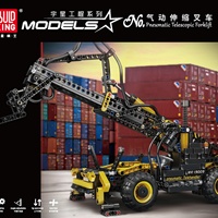 Mold King 19009, Kit de Bloques de Construcción de Montacargas Telescópico de Plástico ABS a Escala 1:32, Tema de Camiones, Juguete Educativo para Mayores de 8 Años, Regalo de Navidad