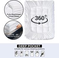 Protège-matelas imperméable HONI Premium, respirant, rafraîchissant, doux, lavable, avec poches profondes