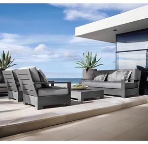 Wholesale Custom Luxury Garden Furniture Sets Rattan Teak Wood Aluminium Patio Furniture Outdoor Set <b>Waterproof</b> - Product Image 1