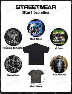 <span class=keywords><strong>T</strong></span>-shirt Oversize da Uomo in Cotone con Stampa Serigrafica, Vestibilità Ampia e Spalle Cadenti, Stile Streetwear OEM, Ideale per l'Estate - Product Image 5