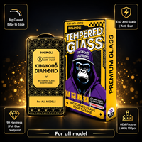 Accessoires de téléphone portable King Kong Gorilla Diamond OG 9H Protection d'écran en verre trempé pour iPhone 17 Pro Max, 18 Pro