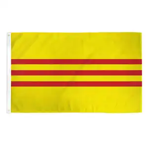 Zuid Vietnam Vlag Top Toonaangevende Vlag Fabrikant Hoge Kwaliteit En Grote Capaciteit Productie Alle Wereld Nationale Vlaggen