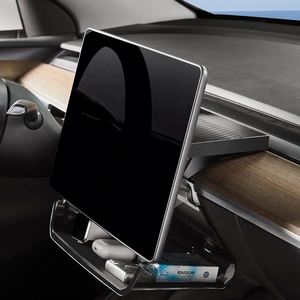 Caja de Almacenamiento Debajo de la Pantalla, Accesorios Interiores para Automóvil, Bandeja de Almacenamiento Debajo de la Pantalla de Control Central para Tesla Model Y Juniper - Product Image 1