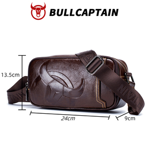 Sac à bandoulière pour homme BULLCAPTAIN, sac à main décontracté, logo personnalisé, grande capacité, sac messager pour ordinateur portable, multifonctionnel - Product Image 6