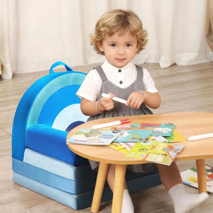 Funda de terciopelo suave comprimida de espuma de alta densidad de fábrica, sofá convertible para niños pequeños, <span class=keywords><strong>tumbona</strong></span> moderna para sala de estar, OEM - Product Image 4