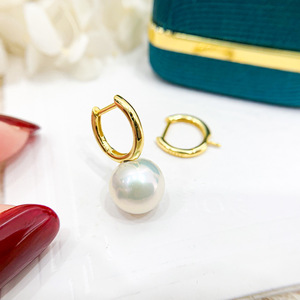 WENCHI Kit de bijoux DIY en argent avec support vide pour boucles d'oreilles en argent S925 pour perles de 8-12mm, design de boucles d'oreilles pendantes tendance, modèle Chine 11561 - Product Image 3