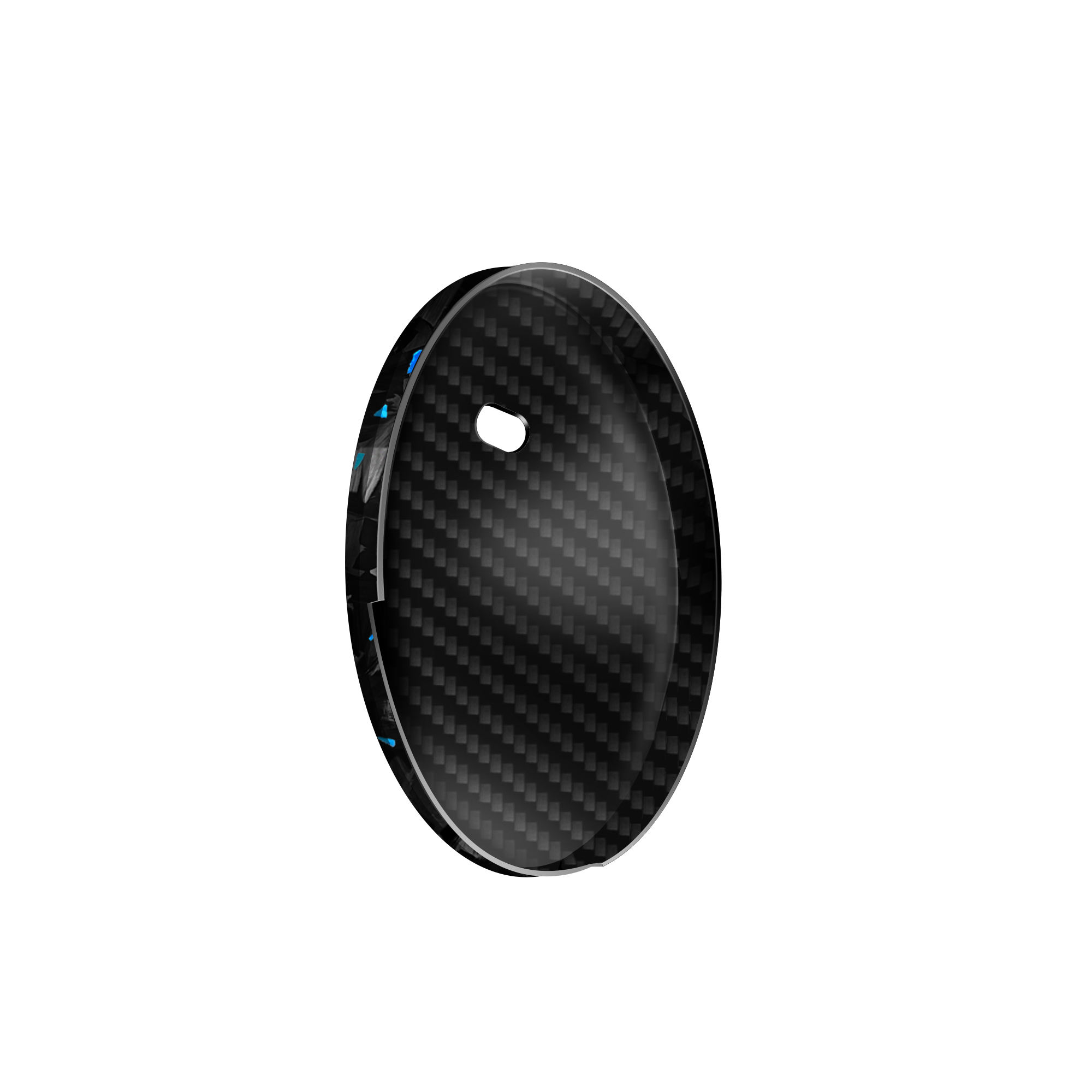 Cas forgé bleu brillant