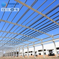 Bâtiment d'entrepôt préfabriqué en acier sur mesure, structure PEB, installation de stockage industrielle, grande portée, charpente à poutres en H, fourniture directe usine