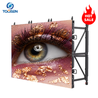 Écran LED portable P3.91 pour intérieur et extérieur, panneau d'affichage pour événements, toile de fond géante pour scène, mur vidéo LED HD pour église, TOOSEN 800cd/sqm