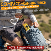 Chargeur de batterie portable multifonction compatible avec la batterie Dewalt PD3.1, artisanat, camping, urgence