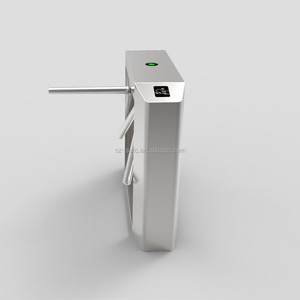 Thép không gỉ lối vào tripod turnstile cổng với clocking máy, sử dụng turnstiles với an ninh khách truy cập hệ thống quản lý - Product Image 2