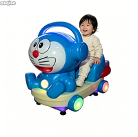 Manège à bascule pour enfants en acrylique et laiton, à monnayeur, machine d'amusement commerciale, version anglaise, garantie 1 an, pour centre commercial, zone de jeux intérieure, familial