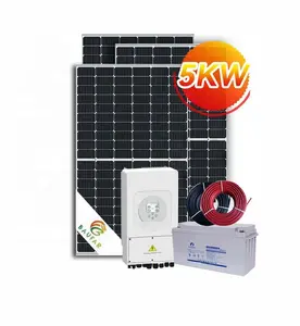 Baufar Off Grid Solar System 3KW 5KW 10KW Home Solar Panel Kit 10kw 10 kw Solar Power System For Prefab Houses