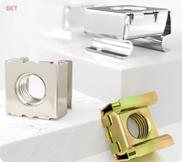 Écrou flottant en acier inoxydable 304 / acier au carbone galvanisé, écrou pour tôle d'armoire, clip de fixation