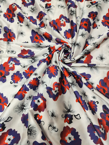 Tissu satiné 100% polyester imprimé lisse multicolore pour travaux manuels, couture, décoration de robes de mariée, doux et brillant - Product Image 5