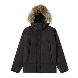 Veste parka en duvet de canard à fermeture éclair pour homme avec logo personnalisé, en polyester et plumes, avec service OEM pour la saison hivernale - Product Image 6